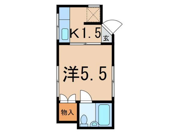 メ－ルメゾンシマの物件間取画像